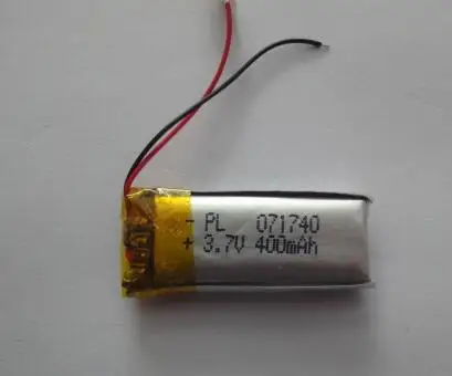 Бесплатная доставка 2 шт./лот 3 7 v 701740 400mAh полимерная литиевая батарея литий-ионная