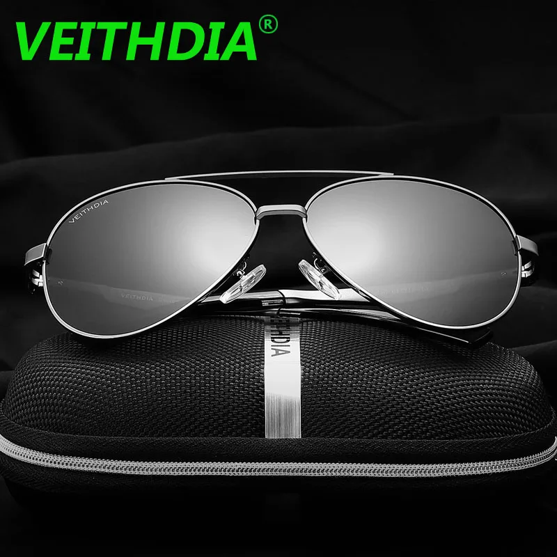 VEITHDIA оригинальные брендовые HD поляризованные солнцезащитные очки мужские для