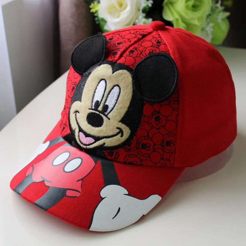 C Disney лето с Микки Маусом Мышь Детская Одежда Аксессуары Малыш Кепки Микки Солнце Хип-хоп шляпа Для детей от 2 до 8 лет для мальчиков и девочек игрушка - Цвет: C