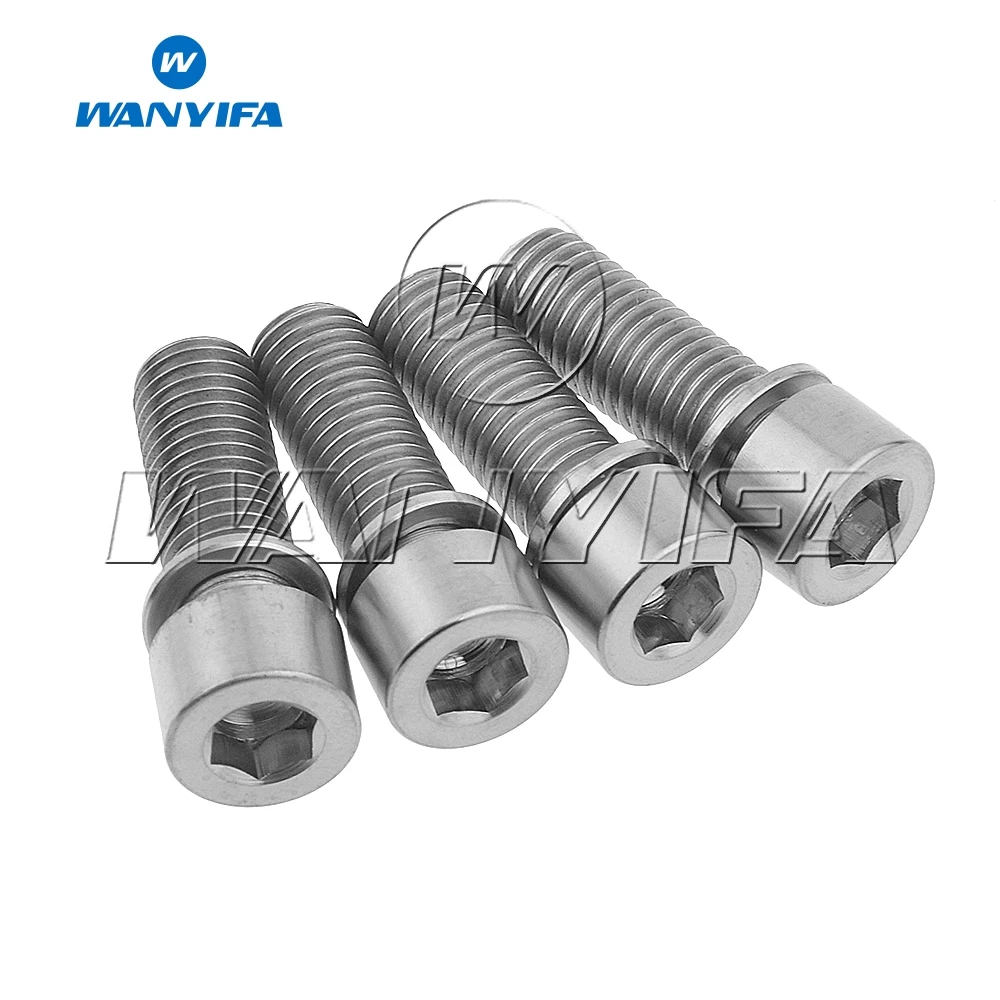Титановый &quotWanyifa&quot Болт M7x20mm с шайбами для велосипеда велосипедный вынос руля к