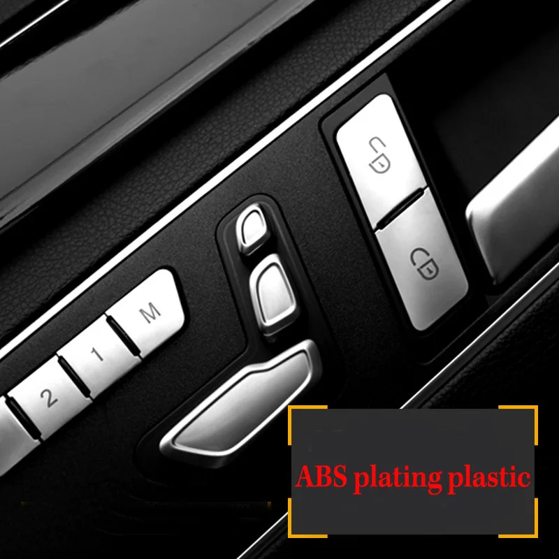 

12Pcs/Set Car Door Memory Seat Lock Unlock Switch Button Cover Trim Sticker For Mercedes Benz CLA/GLA/GLK/GLE/CLS/GL/ML/A/B/E