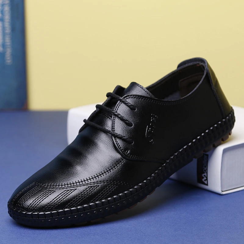 Мужская обувь chaussure homme кожаные лоферы Masculino Adulto слипоны на плоской подошве