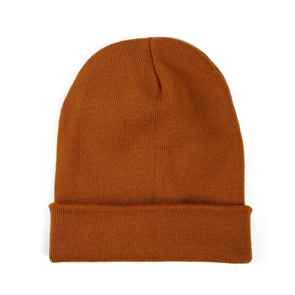 

Winfox 2019 Winter Beanies Knitted Hats for Woman Men New Solid Hat Girls Autumn Female Beanie Caps Warmer Bonnet Casual Cap