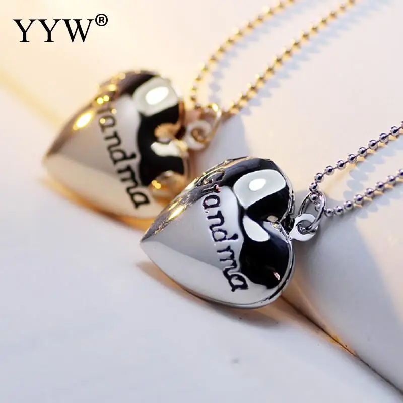 Новинка панк модный фото медальон подвеска ожерелье сердце слово бабушка любовь