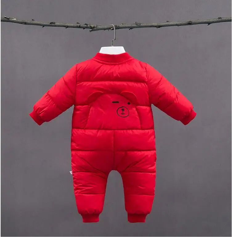 BibiCola теплый для новорожденного комбинезоны младенцев зимняя утепленная верхняя