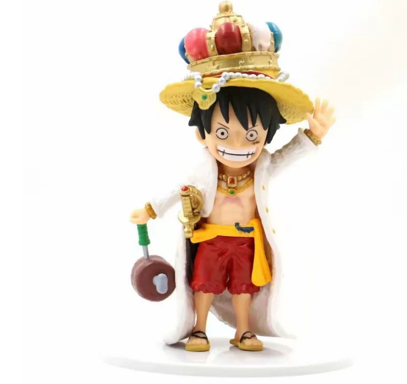

Фигурка из японского аниме one piece Q version luffy Crown, соломенная шляпа, экшн-фигурка, Коллекционная модель, игрушки для мальчиков, 17 см