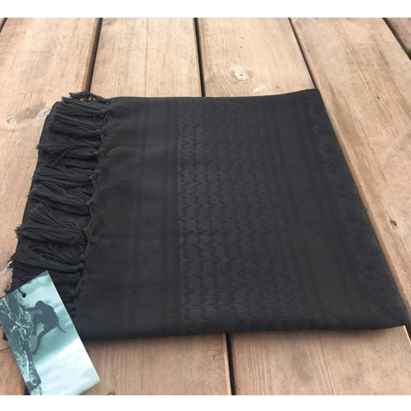 110X110cm Tactical Shemagh Hiking Scarves Outdoor Face Mask Army Arab Scarf Hunting Sniper Veil 100% Cotton | Спорт и развлечения