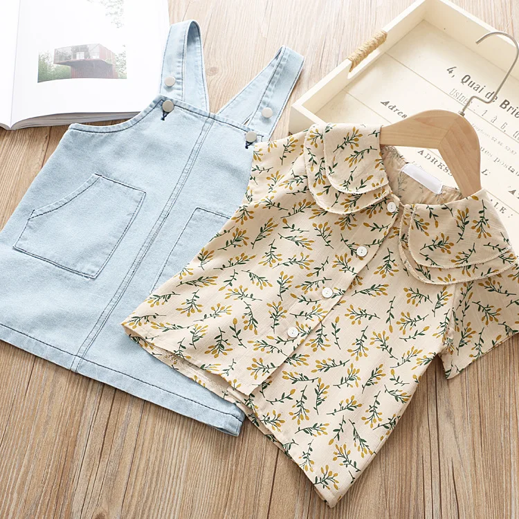 Thunderers/комплект летней детской одежды для девочек рубашка с геометрическим