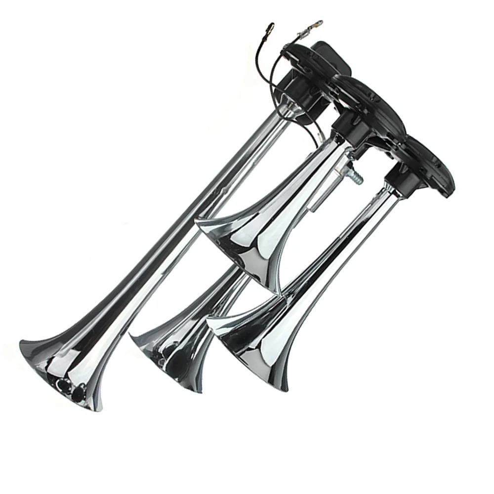 Супер громкие автомобильные звуковые сигналы 150 2 дБ серебристый хромированный