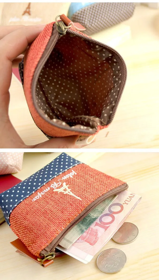 Бесплатная доставка! 1 партия = 20 шт.! Маленький хлопковый Кошелек для монет fresh