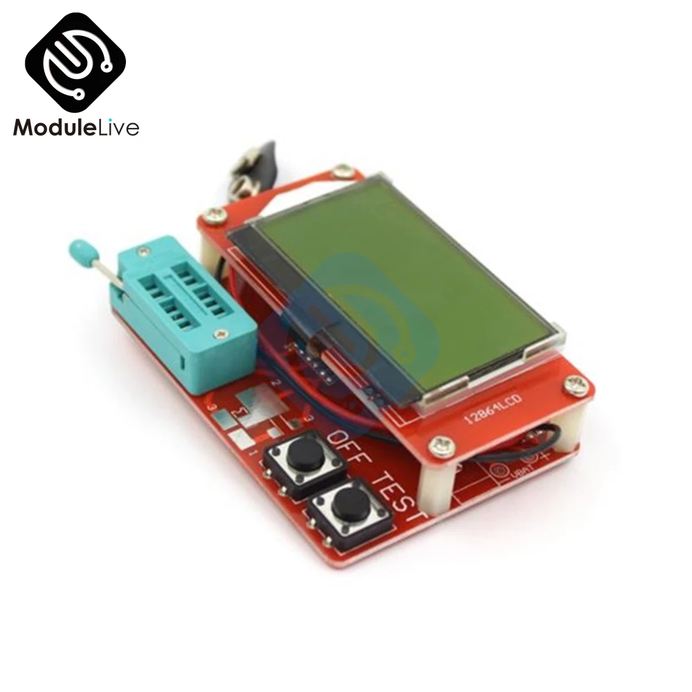 LCR T5 ATmega328 микроконтроллер транзисторный диодный Тестер Цифровой 12864 ЖК дисплей
