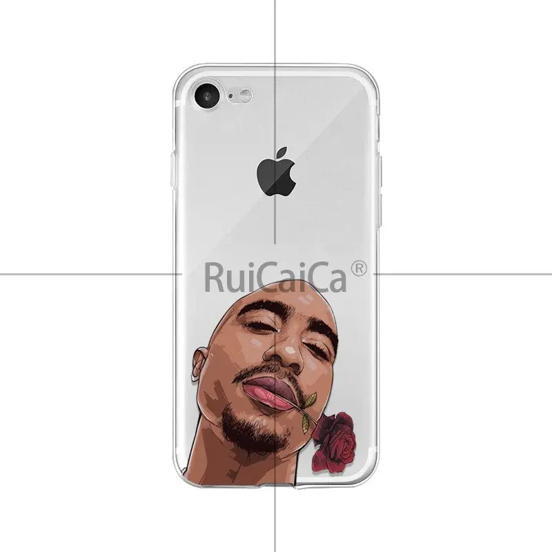 Роскошный защитный чехол Ruicaica 2Pac Makaveli Tupac Amaru Shakur для мобильных телефонов Apple iPhone 8