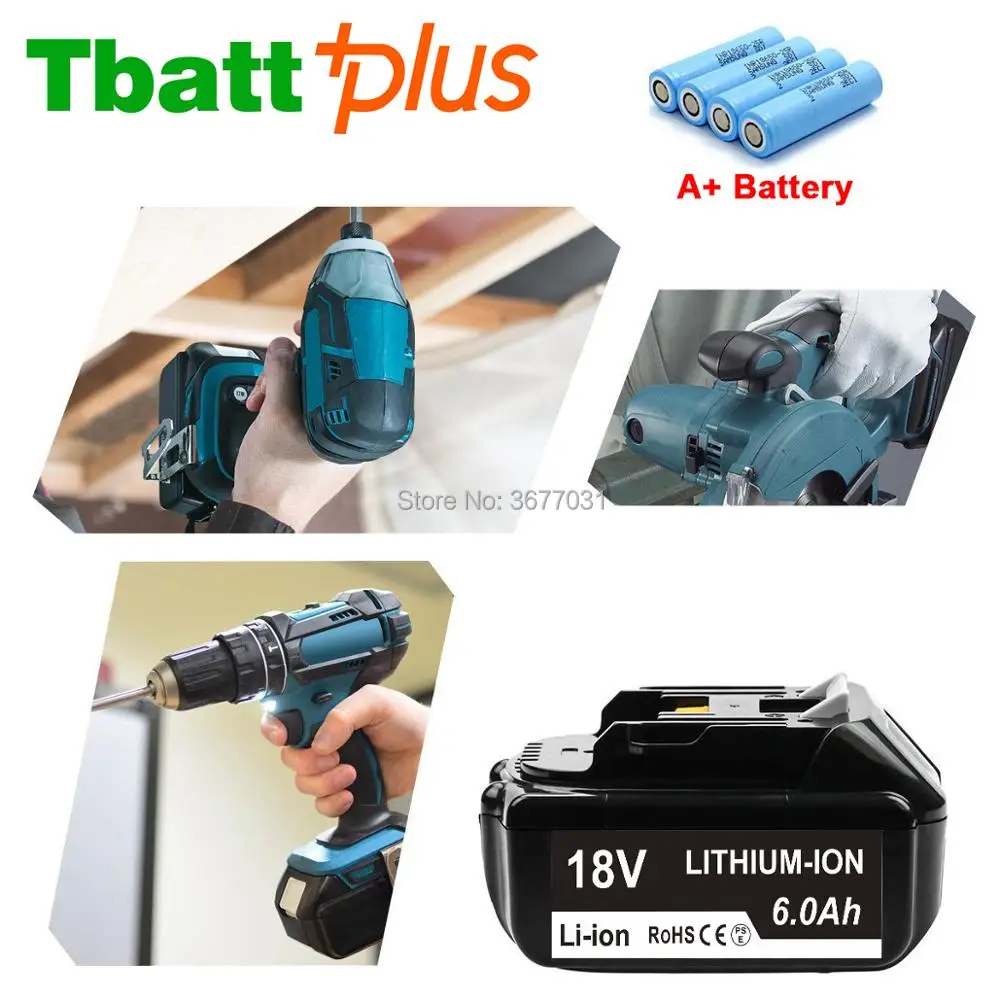 BL1860B для Makita 18 В LXT литий-ионный Батарея 6.0Ah BL1830 BL1840 BL1850 | Электроника