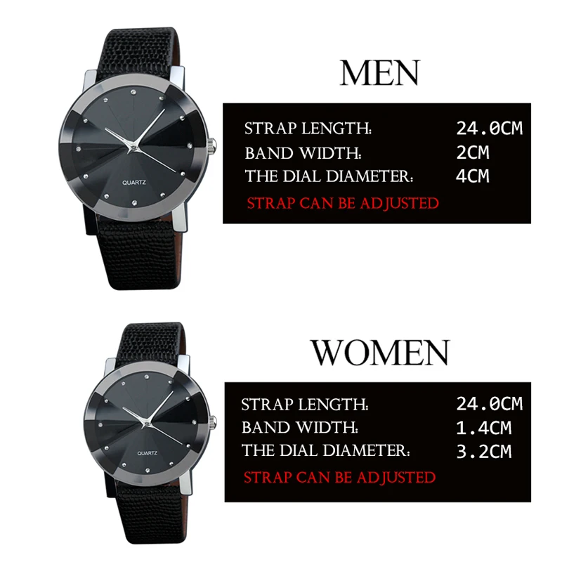 Брендовые модные повседневные кварцевые женские часы мужские кожаный ремешок