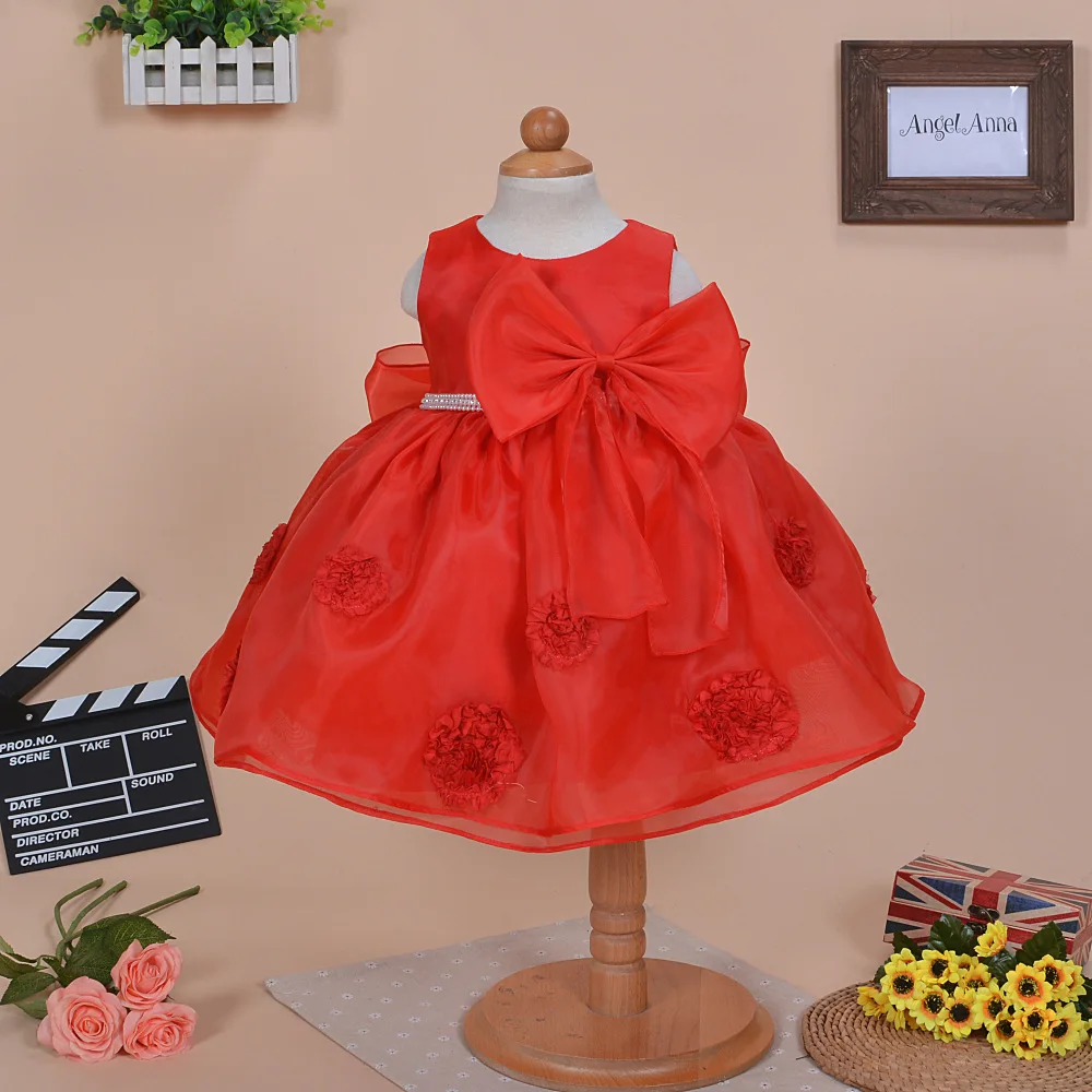 0-2 ys baby girl dress 1 year birthday lace flower white christening vestido bebe newborn baptism gown | Детская одежда и обувь