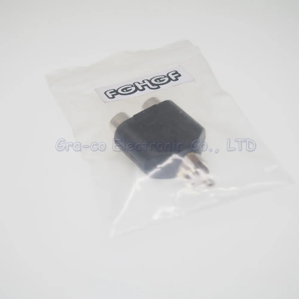 20 шт. коннектор RCA аудиоадаптер штекер 1xrca на гнездо 2xRCA|plug male|plug male femaleplug adapter |