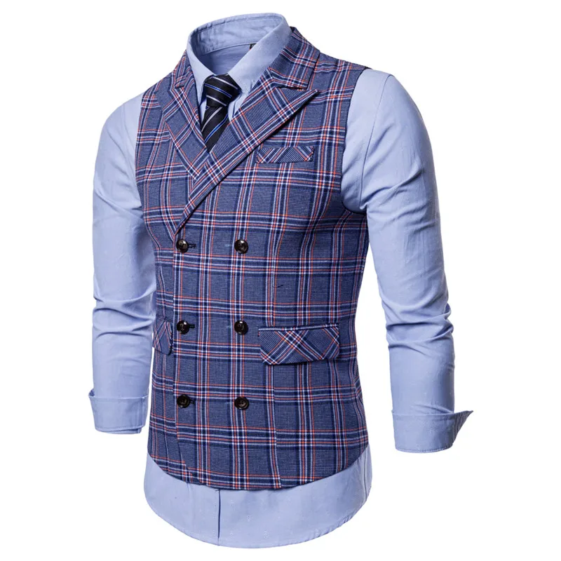 Новое поступление платье жилеты для Для мужчин Slim Fit s костюм жилет мужской Homme