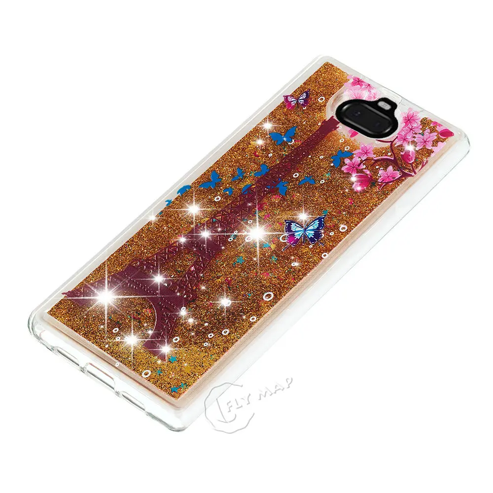 Quicksand Case for Sony Xperia 10 Plus I3213 I3223 Dynamic Liquid Glitter Stars Phone Cover 10+ I4213 I4293 |