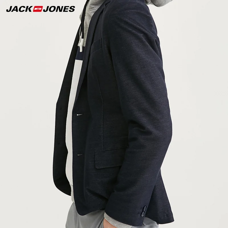 Jack Jones Бренд 2018 Новинка мужский пиджак 55% хлопок 45% полиэстер нательный фасон два