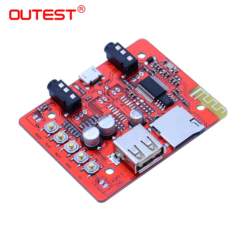 OUTEST 5V беспроводной Bluetooth аудио приемник плата модуль для автомобильного с стерео