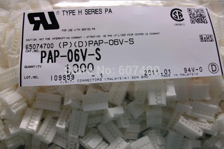 

PAP-06V-S CONN корпус PA 6POS 2 мм белый сосуд гнездо Соединители Клеммы корпуса 100% новые и оригинальные части