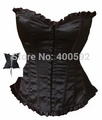 Free Shipping Sexy Purple Satin Corset Mature Lady Sex | Женская одежда