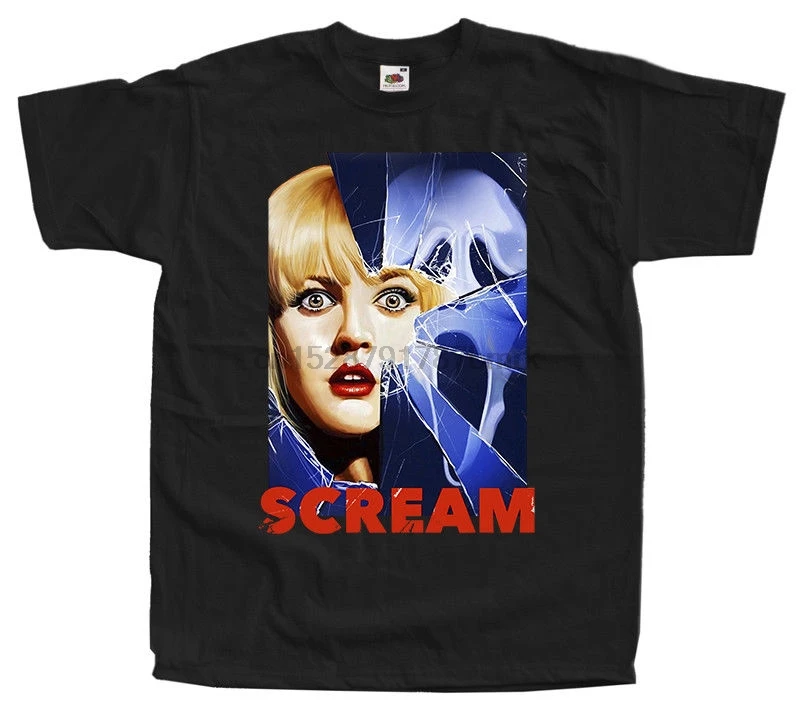 Футболка в стиле хип-хоп Scream Wes Craven Horror Movie Homme футболки с 3D принтом круглым вырезом