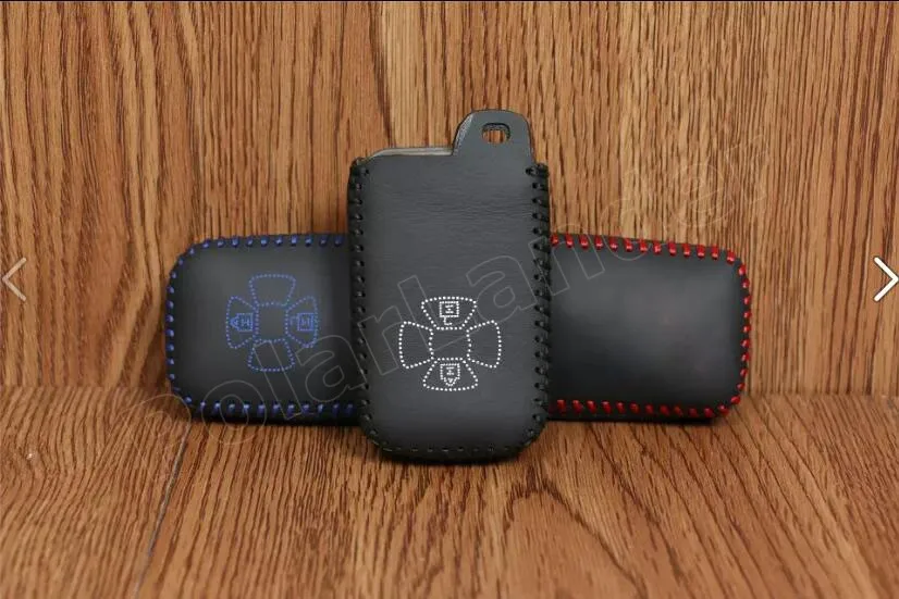 Only Red new style nice Case fit for TOYOTA Reiz car key case Hand sewing cover DIY styling Genuine leather | Автомобили и