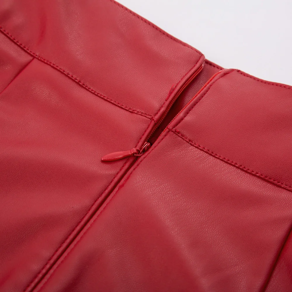 Женская юбка карандаш из искусственной кожи Grace Karin однотонная облегающая