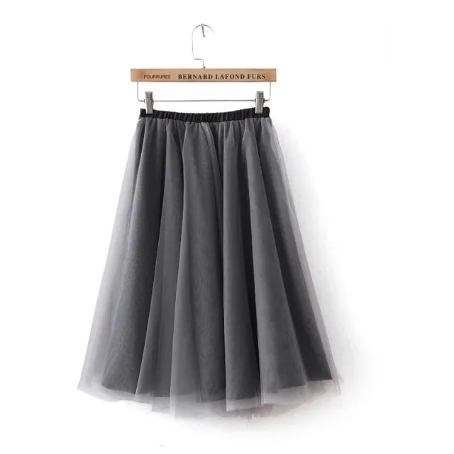 Hot Sale Salas Femininas Women Autumn Summer New European And American Style Tutu Gauze Casual Free Size Skirts Female | Женская одежда