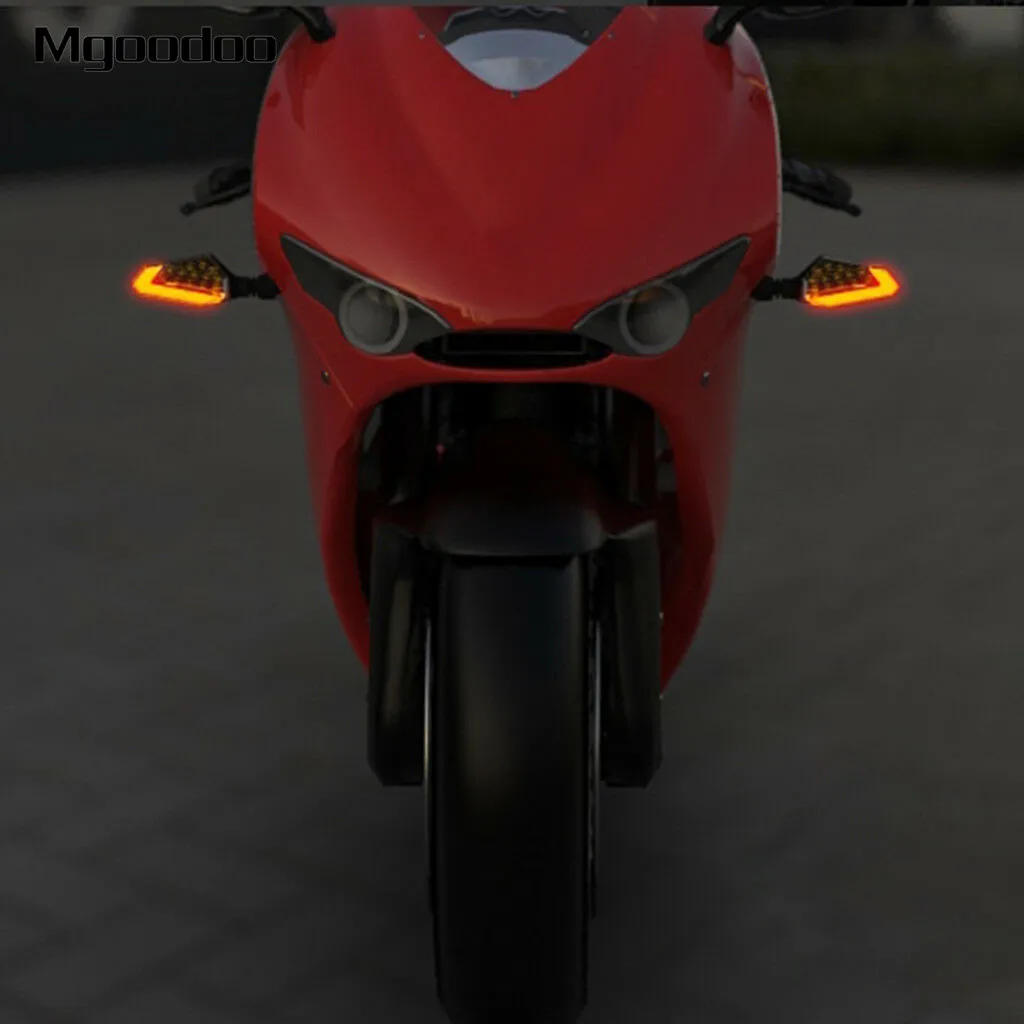 2 шт. Светодиодные поворотники для мотоцикла Honda Kawasaki |