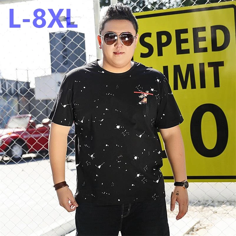 Большие размеры 10XL 8XL 6XL 5XL 4XL весна лето футболки с коротким рукавом мужские полосатые модные футболки свободный крой плюс размер футболка в бретонском стиле