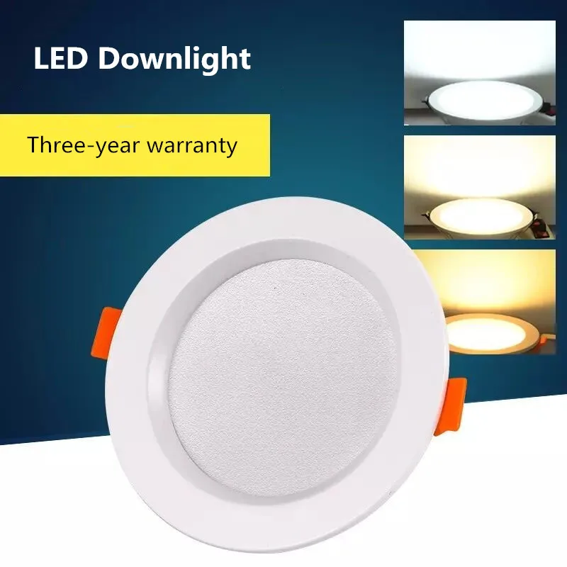 LED Downlight 3W 5W 7W 9W 12W 18W Round Recessed Lamp 220V 230V 240V Led Bulb Bedroom Kitchen Indoor LED Spot Lighting