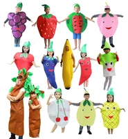 children kids halloween party cartoon fruit vegetable costume cosplay clothes pumpkin banana tree for boy girl