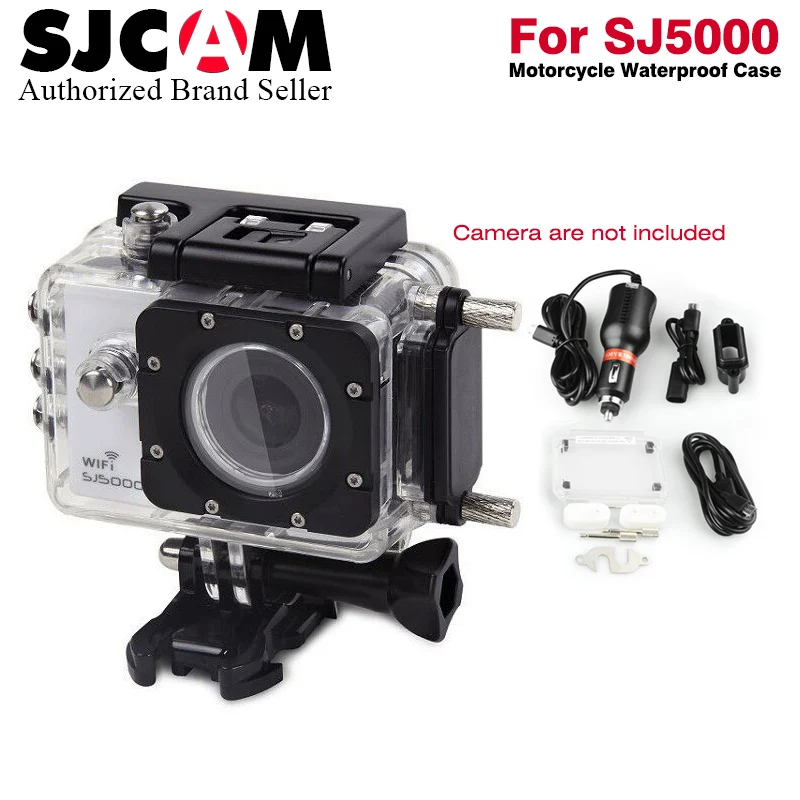 SJCAM мотоцикл Водонепроницаемый чехол для SJ5000/SJ4000 Серии Cam зарядный корпус sj cam SJ5000X