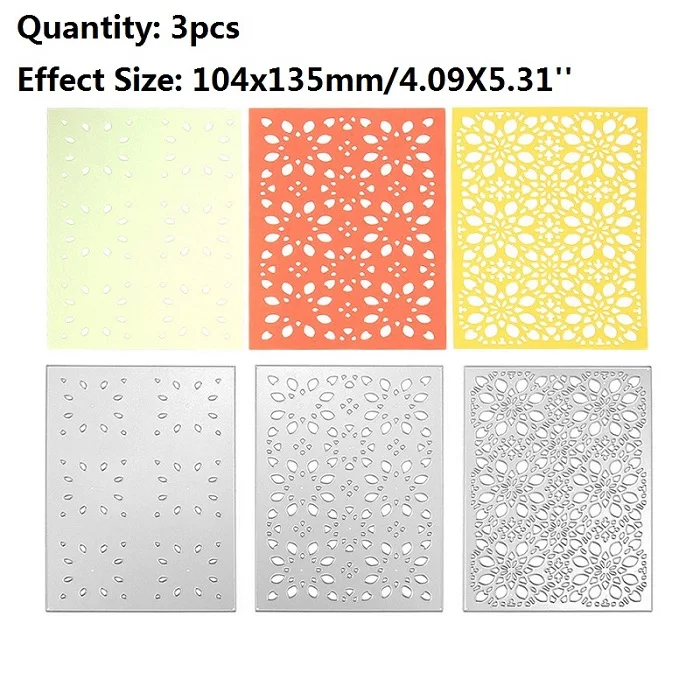 3Pcs Cutting dies DIY металлические штампы машина для тиснения Скрапбукинг резак штампы машина изготовление бумажных карточек ремесло инструмент высечки принадлежности - Цвет: 3Pcs Cutting dies