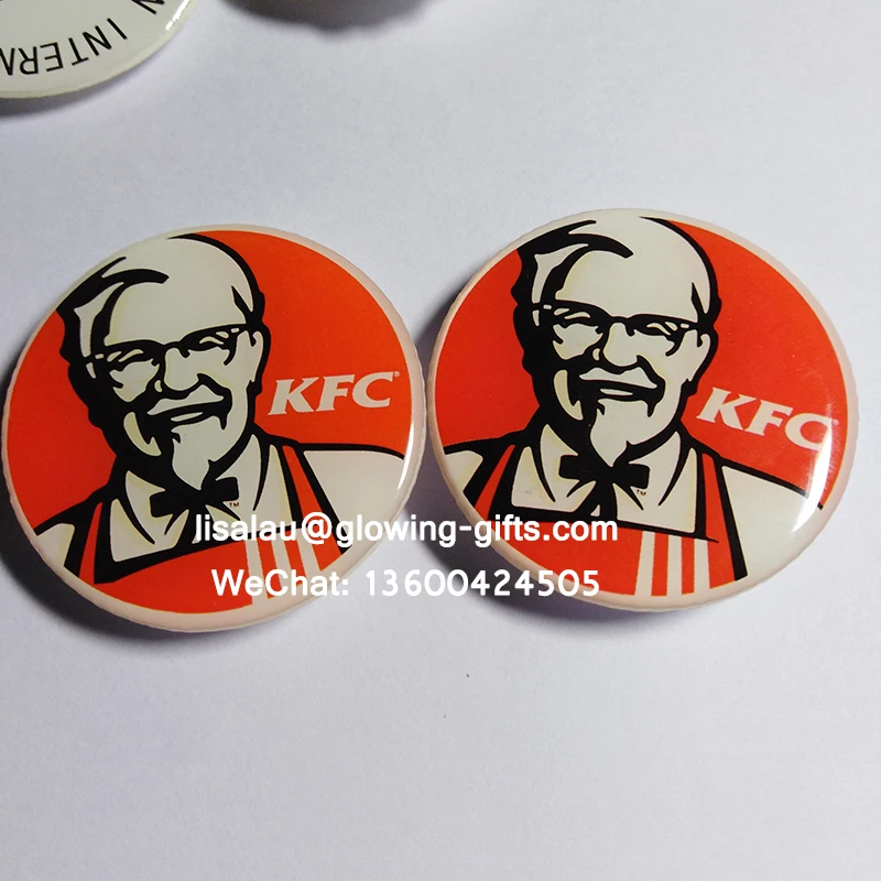 SL заказной KFC светодиодный мигающий acrlyic значок с мигающим светодиодом рекламные подарки