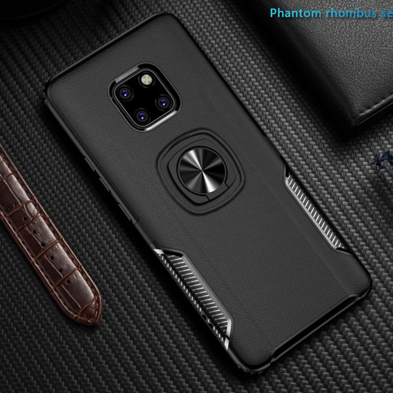 Невидимый кронштейн Чехлы для huawei P30 P20 Коврики 20 Pro Lite 20X Nova 3 3i 4 Honor 8X V20 10Lite PSmart Y9 FingerRing крышка
