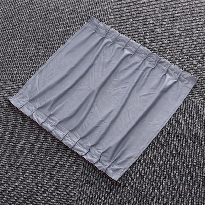 Grey flat fabric 2 шт. Автомобильный авто боковое окно УФ-защита занавеска Автомобильная скользящая оконная Защитная крышка Автомобильная внутренняя занавеска - Цвет: Grey flat fabric