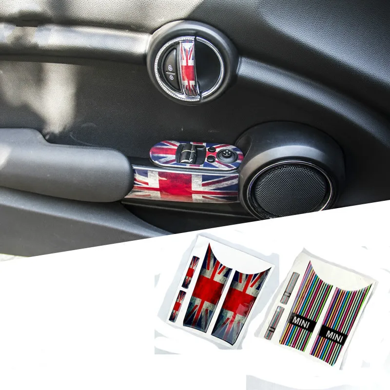 Автомобильный Стайлинг для BMW MINI F55 F56 Автомобильные Наклейки интерьерные дверные