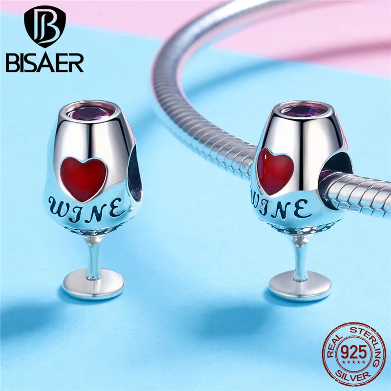 BISAER 925 пробы Серебряный мир путешествия камера кофе чашки бусины в виде автомобилей подходят браслет Шарм серебро 925 ювелирные изделия подарок