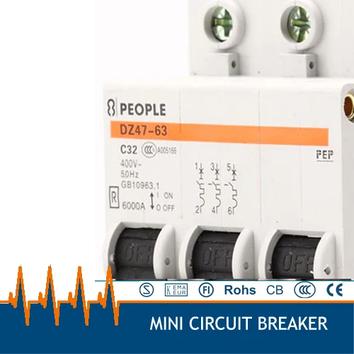 DZ47 63 AC380v 3 фазы 32 А избыточные автоматические выключатели|circuit breaker|amp circuit breakercircuit