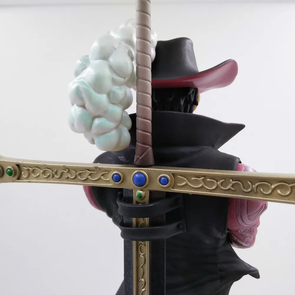 Аниме одна штука 28 см поп большой размер Dracule Mihawk ПВХ фигурку Brinquedos Коллекция