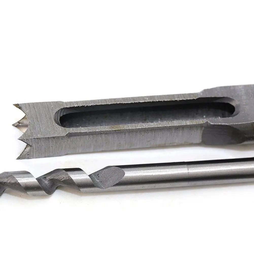 

4Pcs Woodworking Square Hole Drill Bits Wood Mortising Chisel Set Mortise Chisel Bit Kits Woodworking Hole Saw Sets with Twist