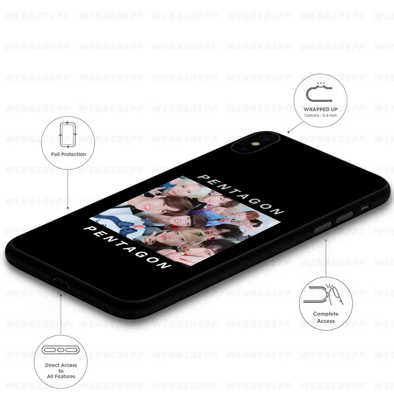 WEBBEDEPP Pentagon Yuto Kino Soft Case for Huawei Mate Honor 20 6A 7A 7C 7X 8 9 9X 10 View Lite Pro 30 |