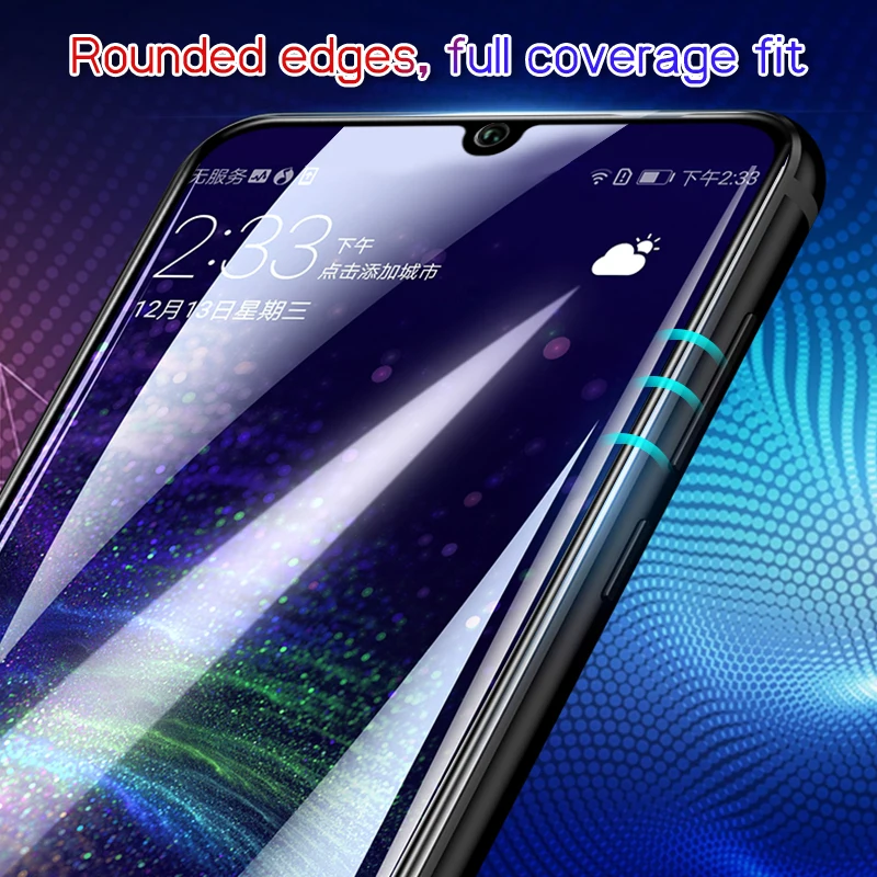 9D полное покрытие закаленное стекло для Huawei P Smart Z Plus 2019 Y9 Y5 Prime защита экрана Honor 8X