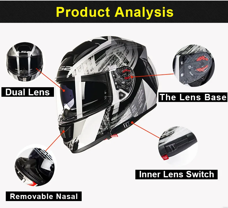 LS2 стекловолокно moto rcycle шлем ff397 двойной солнцезащитный козырек объектива moto rbike шлем полный уход за кожей лица гоночный шлем сертификации ECE утвердить moto шлемы