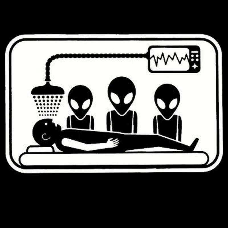 14 1 см * 9 футболка с изображением персонажей видеоигр интересные Alien Abduction