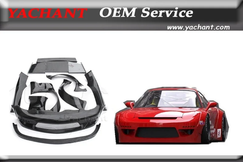 Автомобильный Стайлинг из стекловолокна FRP Bodykits подходит для 92 97 RX7 FD3S RB V2 Стиль