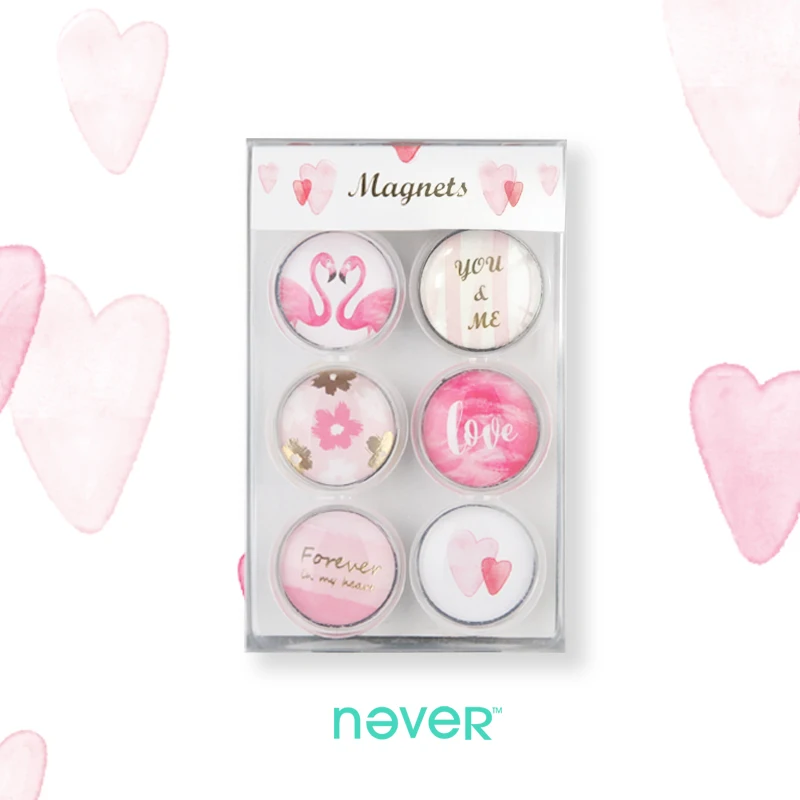 Никогда не Фламинго Стекло Магнитная застежка значок моды Кристалл Новинка